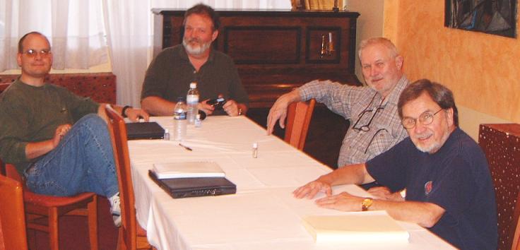 l to r Kevin Taylor, Steve Grimes, George Johnston, Sam Miller